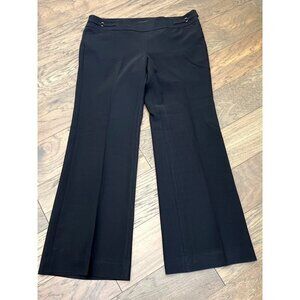 WHITE HOUSE BLACK MARKET Legacy Fashion Flair Pants Black Sz 14R EUC